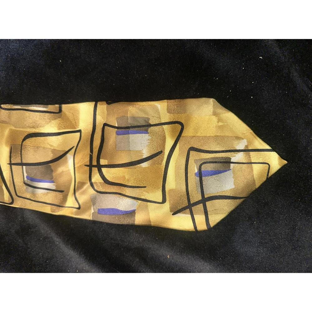 J. Garcia Stylish Yellow Tie with Abstract Design New York, NY Collection 35